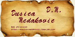 Dušica Medaković vizit kartica
